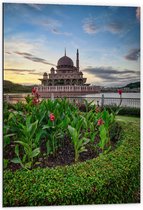 Dibond - Putra-Moskee - Maleisië - 60x90 cm Foto op Aluminium (Met Ophangsysteem)