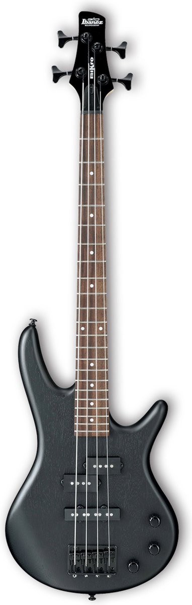 Ibanez miKro GSRM20B-WK Weathered Black - Elektrische basgitaar