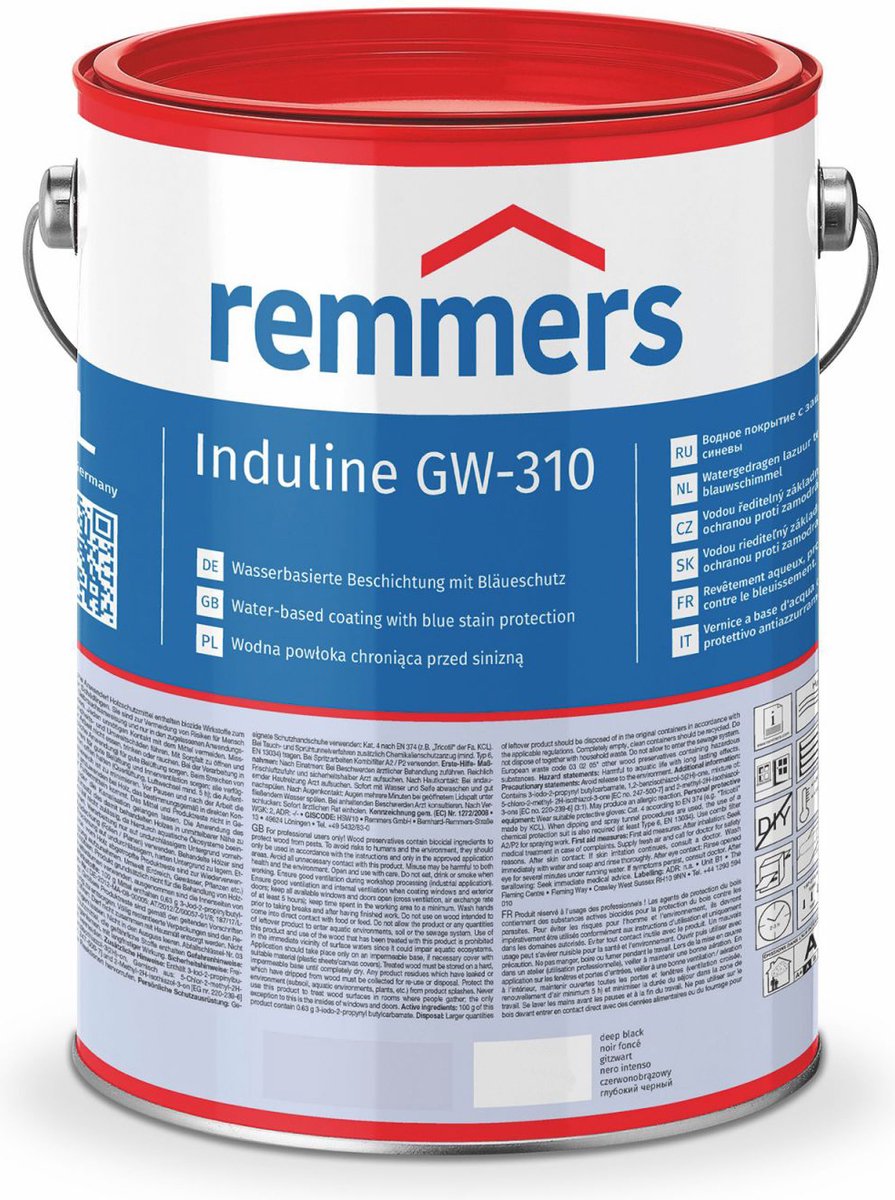 Remmers Induline GW-310 Diepzwart 5 liter - 