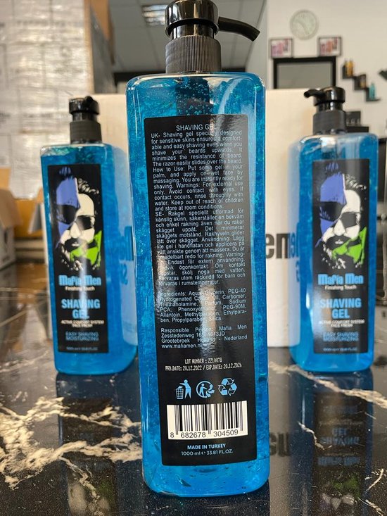 Mafia Men Scheergel Finishing Touch Gummy 1000 ml / 1 Kg Professioneel en Thuis gebruik