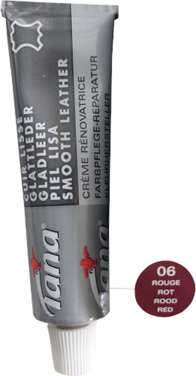 Tana Kleurhersteller - Tube - Rood - 25ml (Schoensmeer - Schoenpoets)