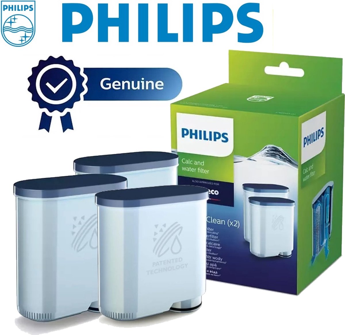 Philips Aquaclean CA6903 Kalk en waterfilter Saeco 3 stuks bol