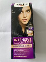 Schwarzkopf Palette Intensive Color Creme Haarverf No1 Blauw Zwart