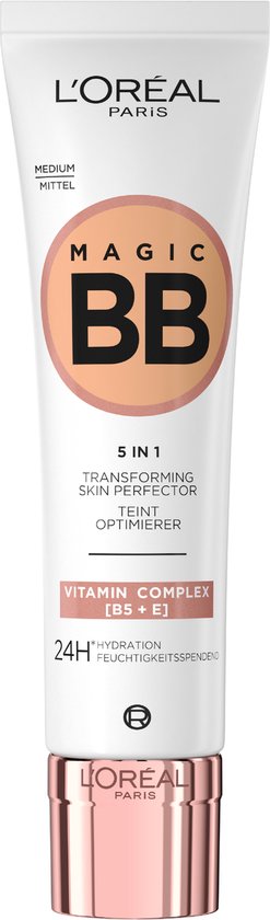 L’Oréal Paris Magic BB Cream - Verzorgende dagcrème en make-up in 1 Verrijkt met vitamine B5 en E - 04 Medium - 30ml