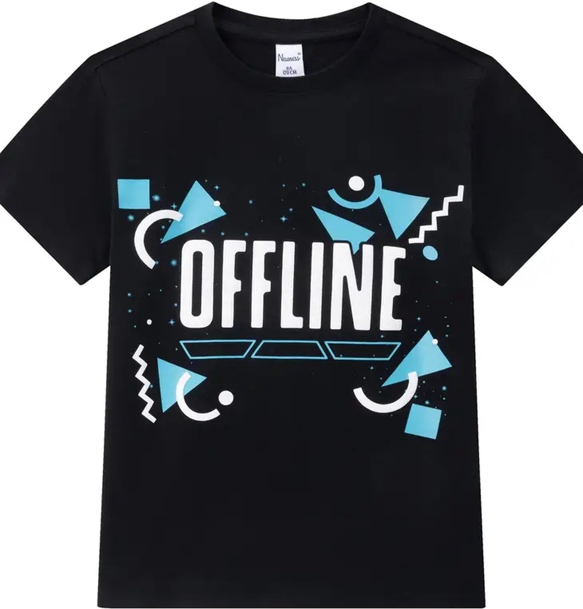 T-shirt offline zwart