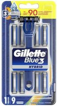 Handmatig scheermesje Gillette Blue3 Hybrid 8 Stuks