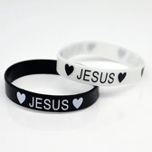I love jesus armband - ik hou van god - 2 stuks - festival armband - christelijk