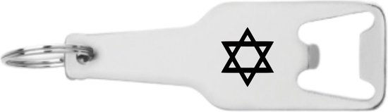 Akyol - david ster flesopener - Bedankt - chanoeka - joods - cadeau - 105 x 25mm