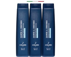 Selvedge Grooming Shampoo met Conditioner - 3 x 300 ml - Hair - Shampoo Mannen - Shampoo Voordeelverpakking