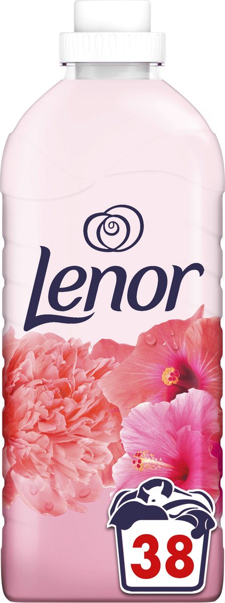 Lenor Pivoine et Hibiscus - Assouplissant - 12 x 38 Lavages Value