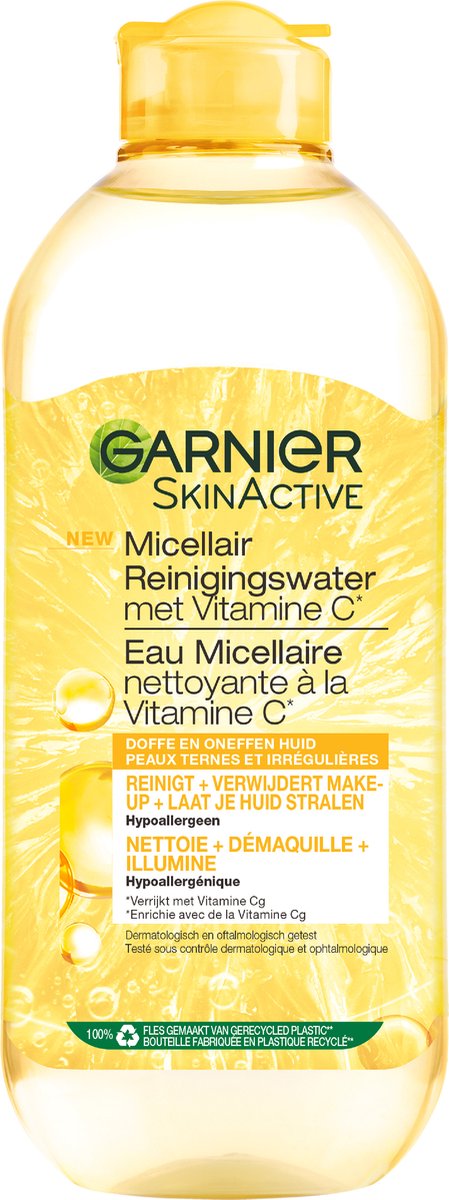 Garnier SkinActive Micellair Water Vitamine C* - Reinigingswater voor het Gezicht - 400ml - Garnier