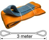 TETRA Hijsband - Werklast 10 Ton - Lengte 3 Meter - Hijsbanden - Heffen - Hijsen