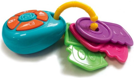 Foto van Feat Sleutelbos voor Kinderen - Tachan - Speelgoed Autosleutels met Geluid -  Baby - Multicolour | bol.com