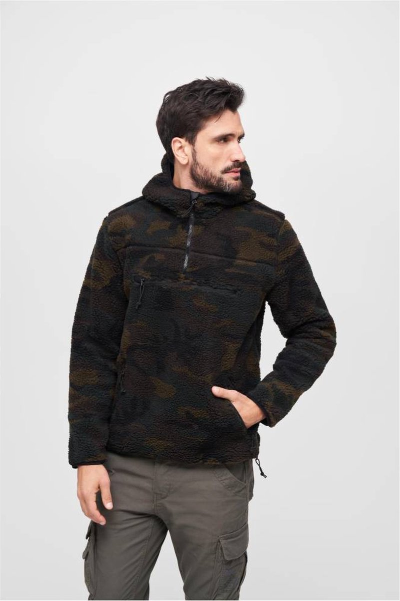 Brandit Ladies Teddyfleecejacket, hood Fleece zwart Basics