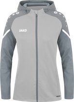 JAKO Veste avec capuche Performance Ladies Soft Grey-Stone Grey Taille 44