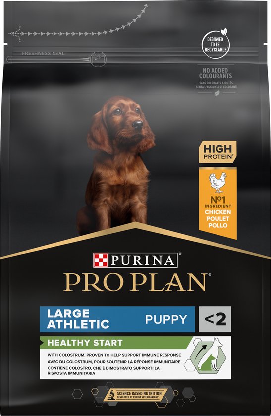Pro Plan Healthy Start Puppy Large Athletic - Honden Droogvoer - Kip - 3 kg
