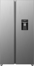 Exquisit SBS146-WS-040ES - Amerikaanse koelkast - Waterdispenser - Display - No Frost - 439 liter - Zilver