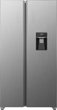 Exquisit SBS146-WS-040ES - 5 Jaar garantie - Amerikaanse koelkast - Waterdispenser - Display - No Frost - 439 liter - Zilver