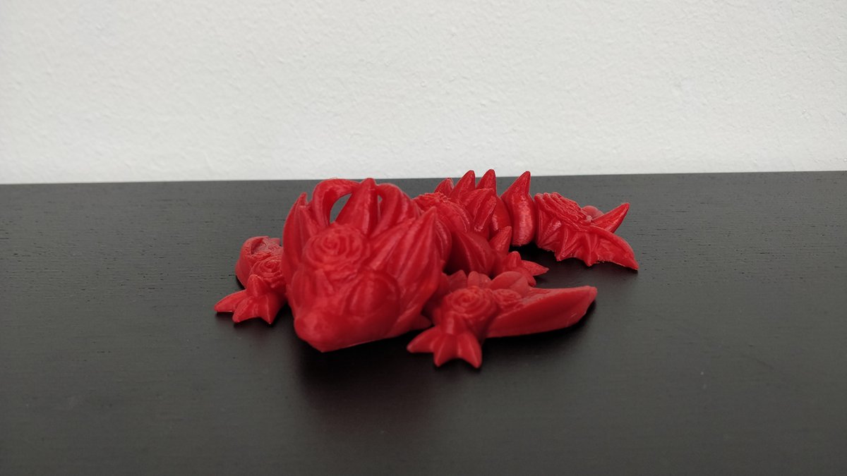 Articulated Rozen Wyvern fidget Rood