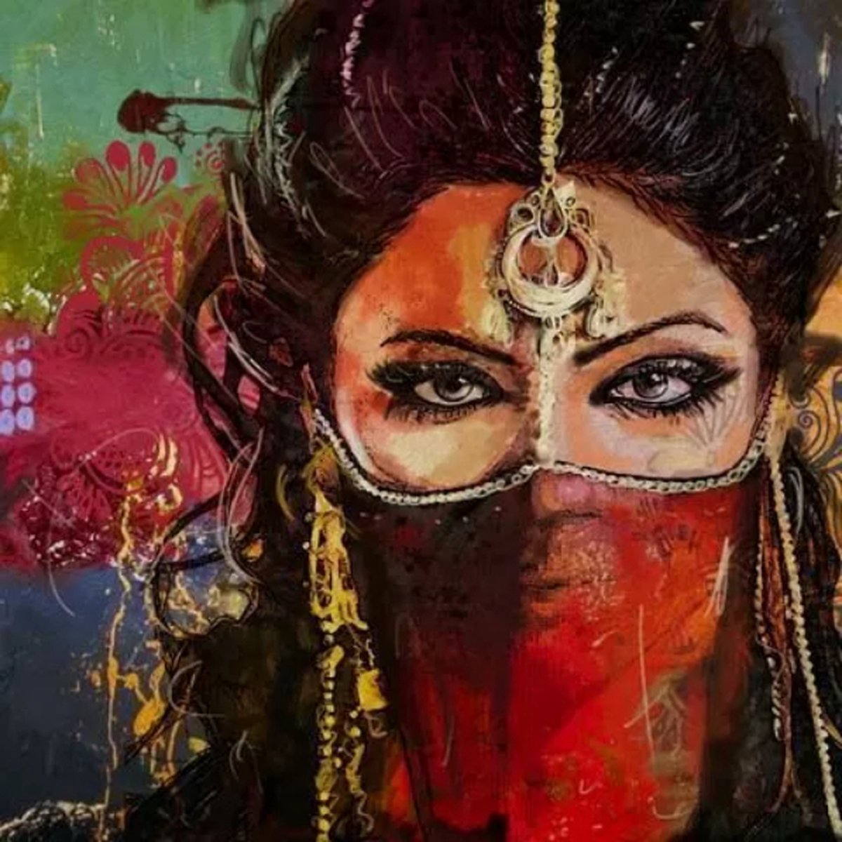Safaary - Oosterse Schilderij Shanti