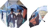 Paraplu knop - Opvouwbaar - Straat in de Parijs, Regenachtige dag - Gustave Ciallebotte