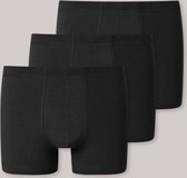 Schiesser 3-pack heren boxershorts 95/5 - Biologisch katoen - M - Zwart