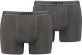 Levi's Lange short - 2 Pack 005 Antraciet - maat S (S) - Heren Volwassenen - Lyocell- 701203926-005-S