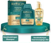 Bioxcin Keratine & Argan Herstel Shampoo 300ml + Bioxsine - Keratine & Argan olie 150 (Tegen haaruitval) Bioxcin - Bioxsine - Herbal - Bio - haarserum - Arganolie - biokeratin olie - Herbal argan olie