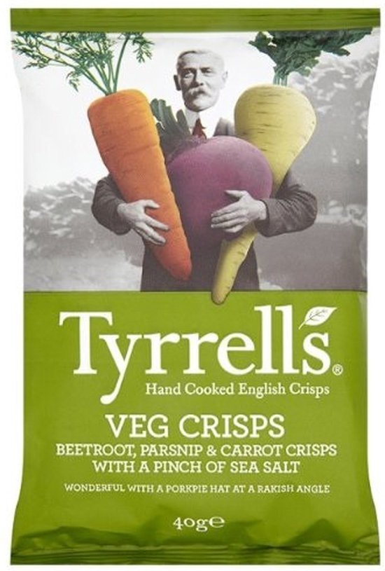 Tyrrells Mixed vegetables crisps 40 gr x 24 bol