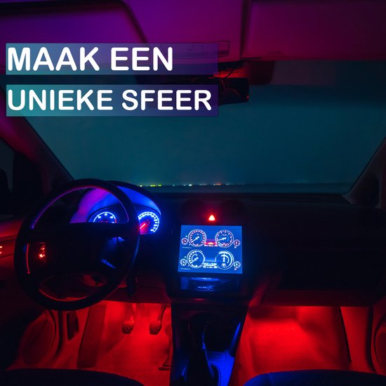 Interieur LED Verlichting Auto LED strip Auto Accessoires Sfeerverlichting Auto... bol
