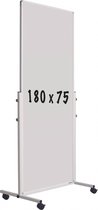 Mobiel whiteboard gelakt staal PRO - Weekplanner - Maandplanner - Jaarplanner - Magnetisch - Wit - 180x75cm