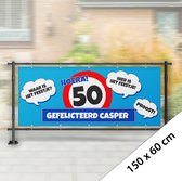 Spandoek Abraham Wolk 150 x 60 cm (Met eigen naam)