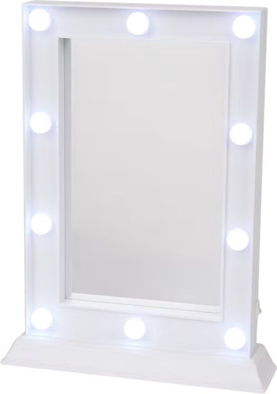 Royals Hollywood Spiegel 80 X 60CM 18x Led Verlichting 10x Zoom 3 Lichtstanden Smart Touch Met Make Up 549711382