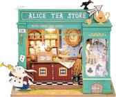 Robotime - Modelbouw - Alice's Tea store - Miniatuur bouwpakket - Houten modelbouw - hout/papier/kunststof - Modelbouw - DIY - Hout 3D puzzel - Tieners - Volwassenen - Diorama