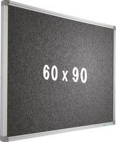 Prikbord Camira stof PRO - Aluminium frame - Eenvoudige montage - Punaises - Prikborden - 60x90cm