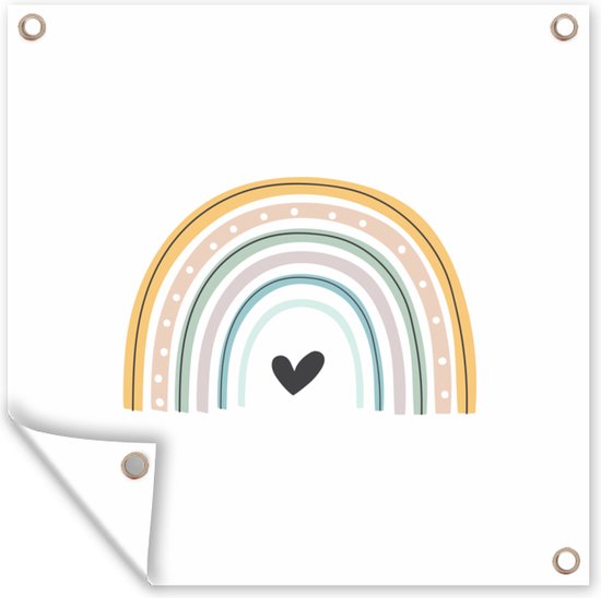 Geboortebord regenboog boho - Jetjes & Jobjes