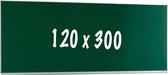 Krijtbord PRO - Magnetisch - Enkelzijdig bord - Schoolbord - Eenvoudige montage - Geëmailleerd staal - Groen - 120x300cm