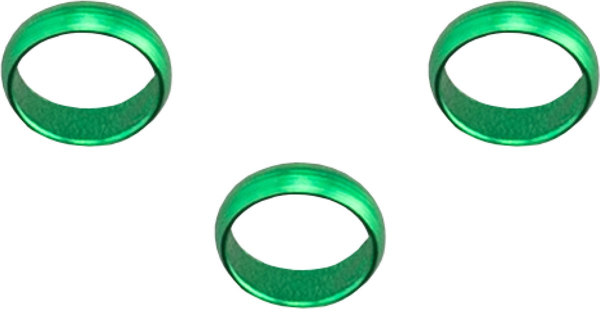 KOTO Aluminium Flight Lock Rings Green - Darts