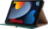 Phreeze Tablethoes - Geschikt voor iPad 9 2021 Hoes - 10.2 Inch - Luxe Lederen Hoesje - Ingebouwde Standaard met Kaarthouders - Hoesje met Magnetische Sluiting - Beschermhoes - Groen
