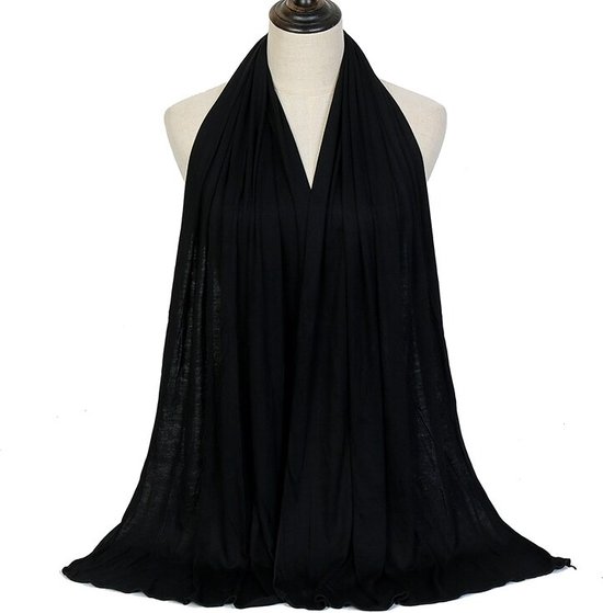 WiseGoods Hijab de Luxe Femme - Foulard - Accessoires de vêtements pour bébé Abaya - Vêtements Femme - Islam Design Vêtements - Cadeau Ramadan - Foulard Zwart