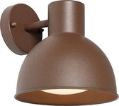 QAZQA natas - Applique industrielle pour extérieur - 1 lumière - D 23,8 cm - Brun rouille - Industriel - Éclairage extérieur