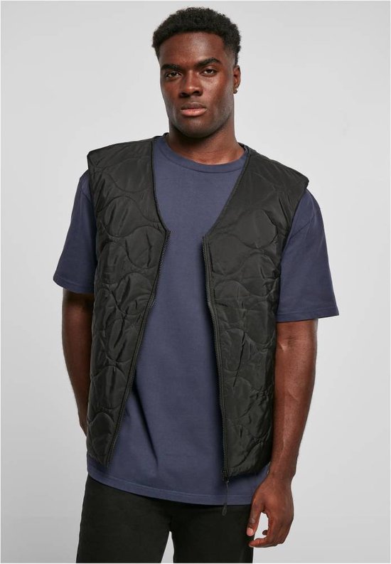 Urban Classics - Zipped Gilet Mouwloos jacket - 5XL - Zwart