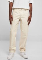 Urban Classics - Colored Loose Fit Jeans Broek rechte pijpen - Taille, 34 inch - Ivoorkleurig