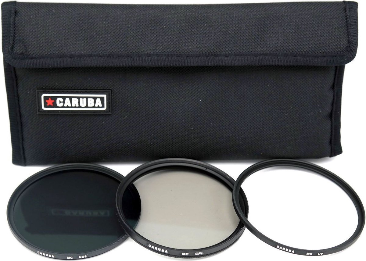 Caruba UV+CPL+ND8 Kit 62mm