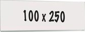 Whiteboard Deluxe - Geëmailleerd staal - Enkelzijdig bord - Weekplanner - Maandplanner - Jaarplanner - Magnetisch - Wit - 100x250cm