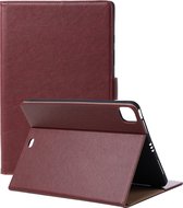 Phreeze Tablethoes - Geschikt voor iPad Pro 2020 - 11 Inch - Luxe Lederen Hoesje - Ingebouwde Standaard met Kaarthouders - Hoesje met Magnetische Sluiting - Beschermhoes - Wijnrood