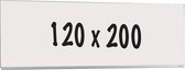 Whiteboard Deluxe - Geëmailleerd staal - Enkelzijdig bord - Weekplanner - Maandplanner - Jaarplanner - Magnetisch - Wit - 120x200cm