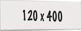 Whiteboard Deluxe - Geëmailleerd staal - Enkelzijdig bord - Weekplanner - Maandplanner - Jaarplanner - Magnetisch - Wit - 120x400cm