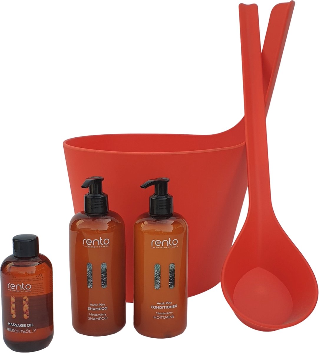 Goedkoopste Cadeau set Sauna emmer Pisara oranje