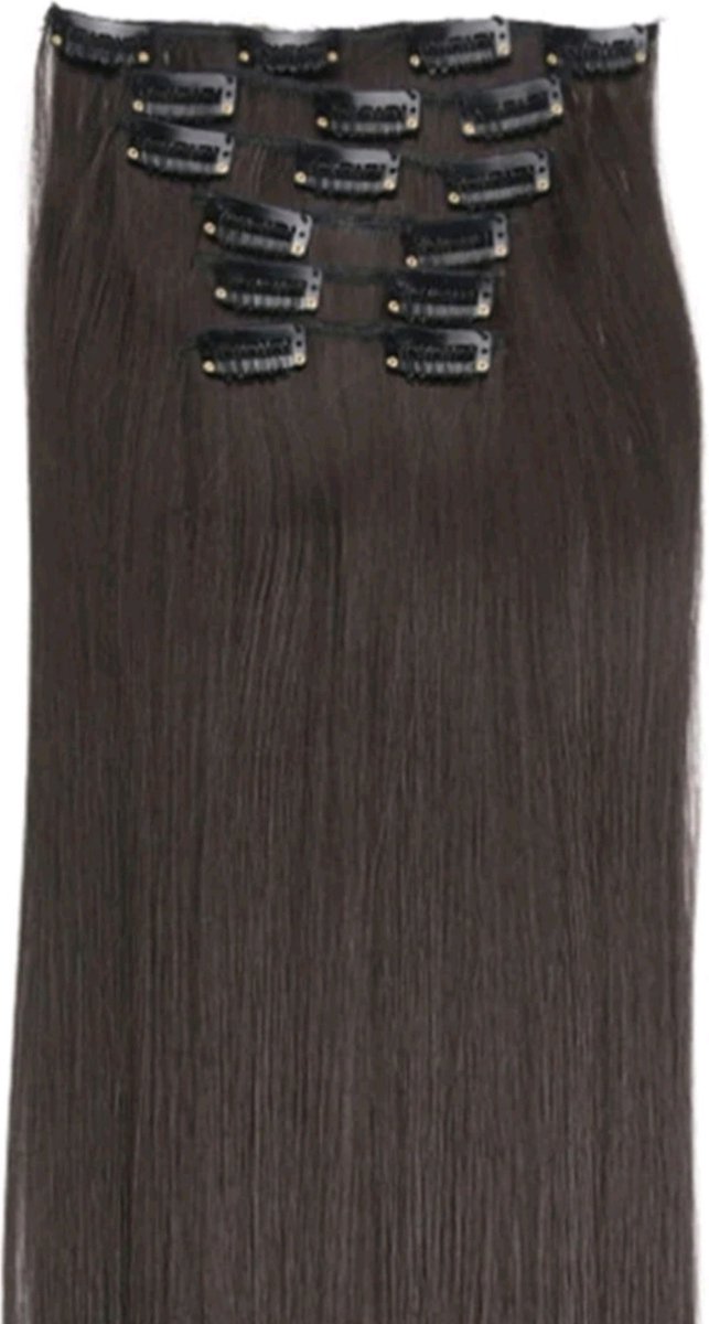 Sixstarhair Clip-In Haarextensions Kinky Straight – 7-teilig, 100% Echthaar, 40cm (16") Für Mehr Volumen
